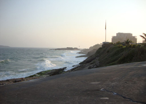 Praia do Diabo no bairro de Ipanema